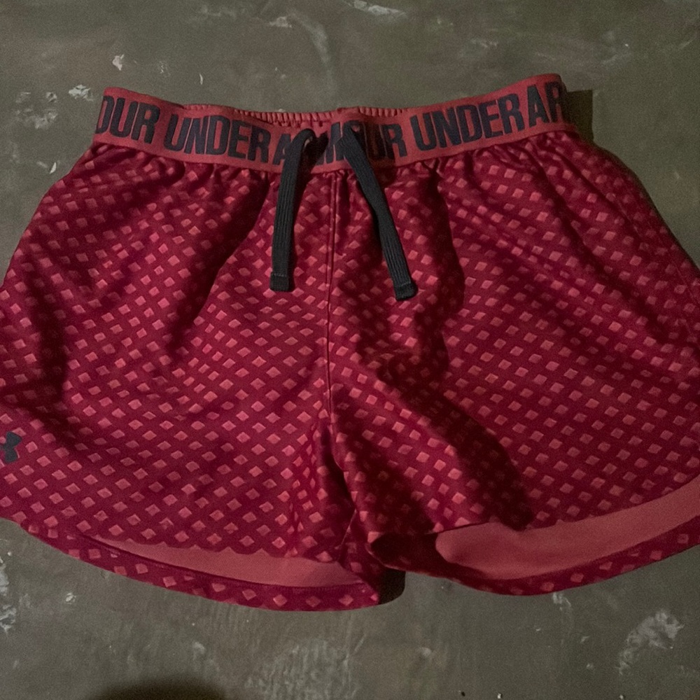 Pink Under Armor sports shorts